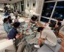 Mason with his friends gather for a lively board game night