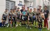 Blake with his White Dragon basketball team