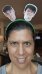 Tia made a fun headband with two Mason heads as she prepares for his senior year