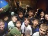 Blake's friends squeeze into the elevator for his 11th birthday party