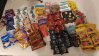 Our 2026 home leave pasalubong haul with a delicious assortment of American snacks and chocolates.