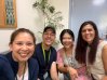 Tia and PCA friends smiling together before MJ leaves for Mongolia