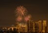 Fireworks light up the Rockwell skyline as we celebrate the New Year in the Philippines.