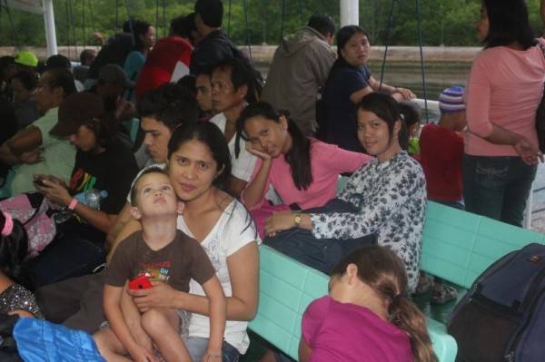 Taking the ferry back to Dumaguete