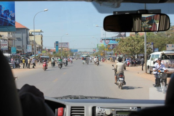 Cambodian roads where clean...at least the areas that they tourist see