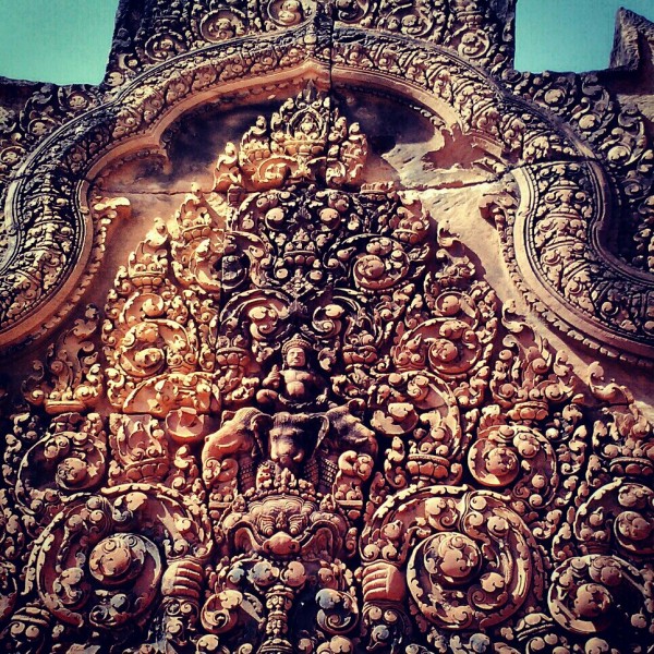 Amazing detail.  And this was just one small area of the Banteay Srei Temple