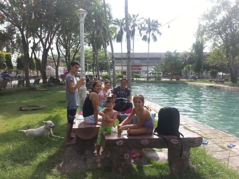 Capilay Springs - swimming and relaxing ... parts of this area was also damaged by Typhoon Pablo