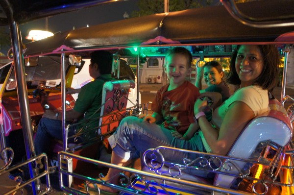 Tuk Tuk is one of the local transportation in Thailand 