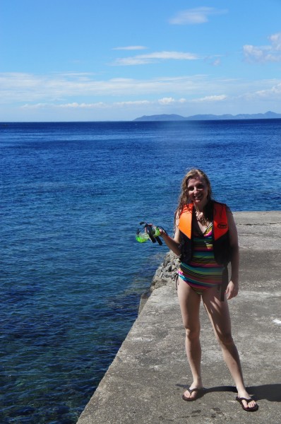 We took her to Eagle's Point and she was able to snorkel for the first time