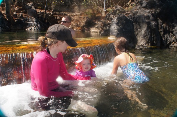 The Natural Hot Springs were HOT since it was already a hot and sunny day.