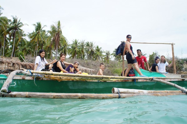 We all got into our cousin's boat and enjoyed the beautiful scenery of Siquijor.