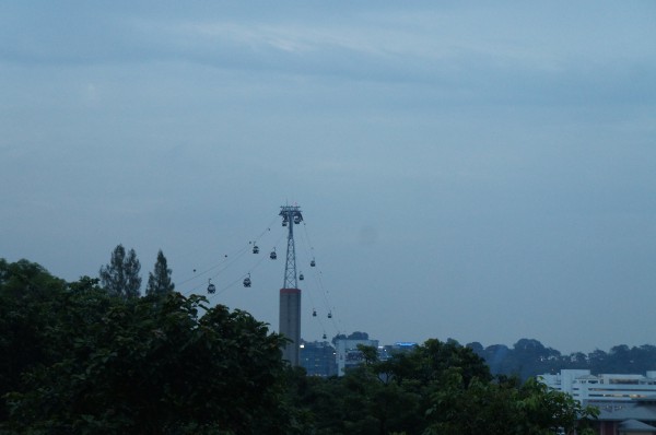 When we finally left Sentosa Island we took these cable cars to get back to the mainland