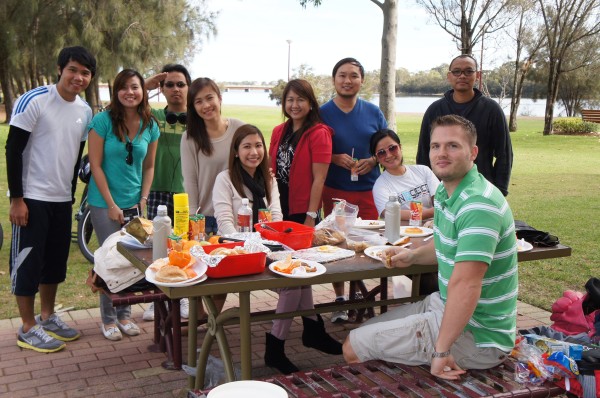 Our first outing in Perth was to Burswood Park to meet up with Filipino co-workers for a BBQ.