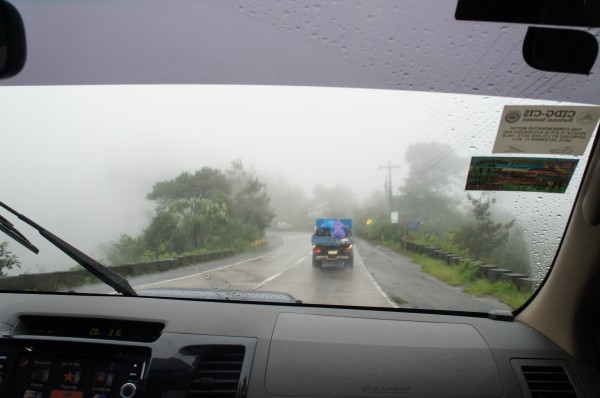 Driving to Baguio in a monsoon storm.  It took us about 5 hours to get there with a lunch stop along the way.