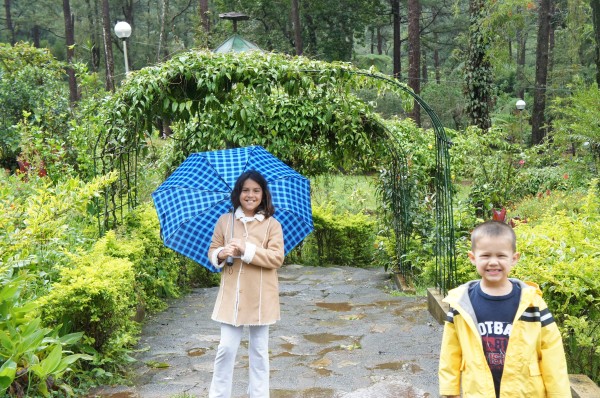 There was a drizzle while exploring the Botanical Garden, but we all had a good time.
