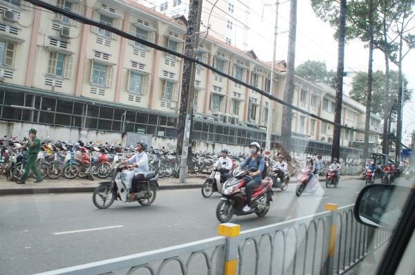 Vietnam has a TON of motorbikes.  I don't understand the traffic rules and I am grateful we were in a car.  Still it was impressive to see so many motorbikes on the road.