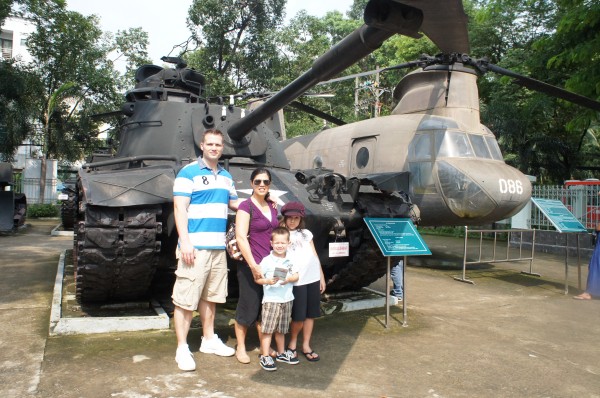 Vietnam War Remnants Museum...not sure how accurate the information is that is being displayed, and some photos and stories are pretty graphic.  Still it was cool to see a big tank!