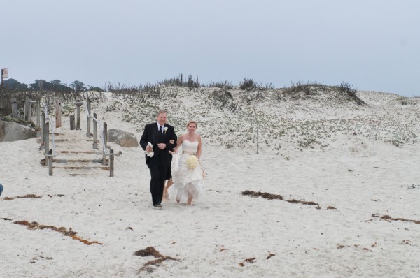 The wedding was held on the beach at Asilomar where my in-laws first met each other.