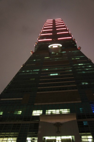 Taipei 101 is super tall with 101 floors...we ate on the 86th floor (or there about)