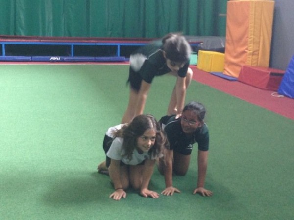 Gymnastics unit performance for PE 