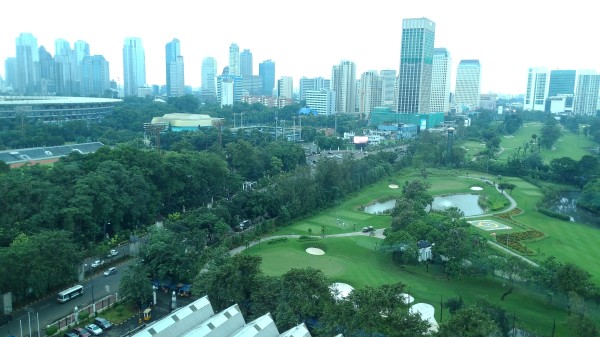 Our view of Jakarta from our hotel window