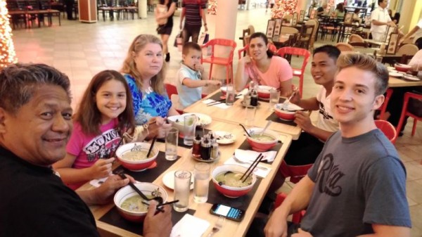 Our first meal in Manila was at the mall near our home where we had some yummy ramen noodles