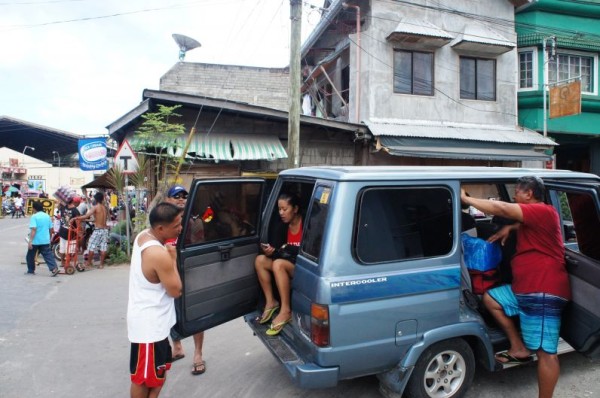 Our cousin/tour guide takes us around in this rented car every time we come to visit. And we pack as many people as we can inside since not everyone has transportation