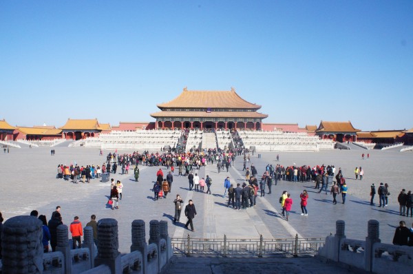 Part of the Forbidden City. This view reminds me of the Disney movie Mulan