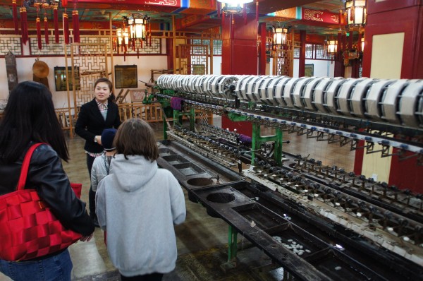 And we ended the day by visiting a silk factory where we learned about the silk process