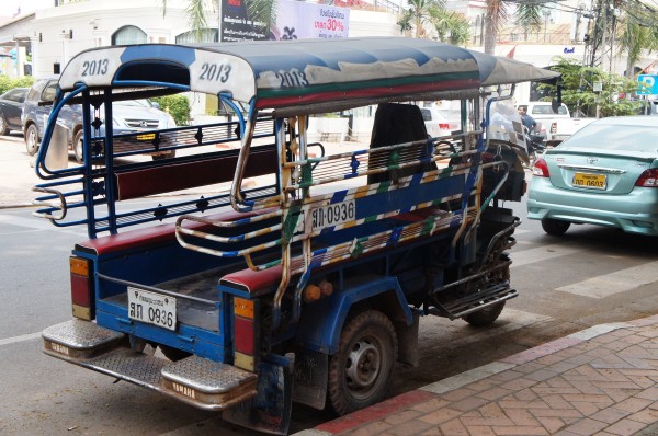 One form of the local transportation in Laos