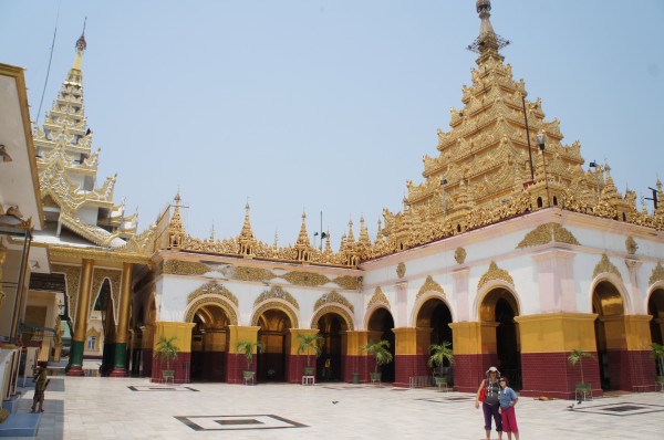 We went to the Mandalay Hill Pagoda and had a beautiful view of the city and also saw the beautiful pagoda