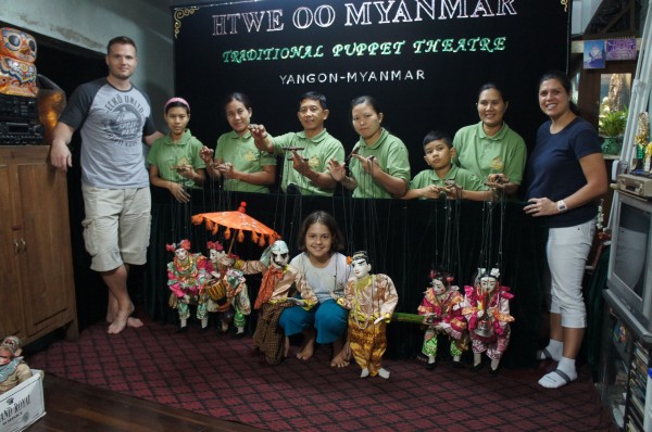 Straight from the airport we headed to a family's home to watch a puppet show...this group has traveled to the USA to perform their show