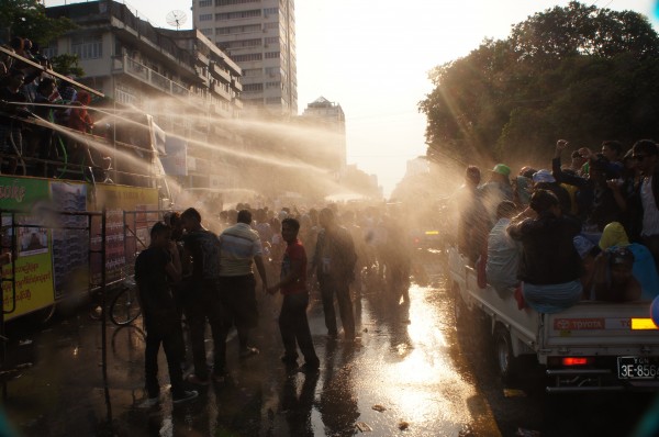 Yangon was first and last city we visited in Myanmar. They had awesome water stations to get wet