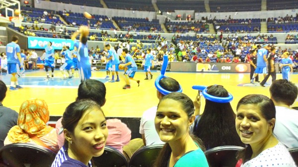 We took her to watch a PBA (Philippine Basketball Association) game with a friend who recently received her mission call to Temple Square