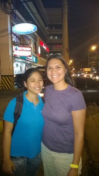 Lei got to meet our cousin Marites in Manila