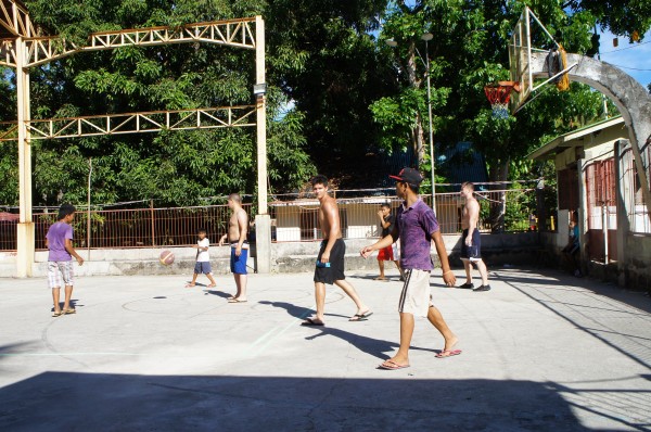 They played some basketball with cousins