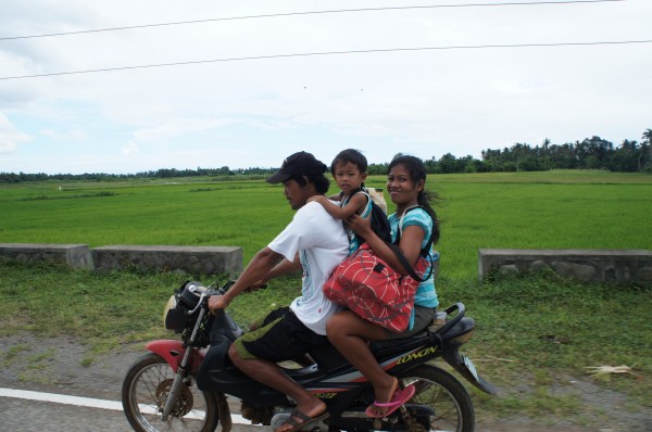 On our way to our next destination we came across the "Filipino Family Vehicle"