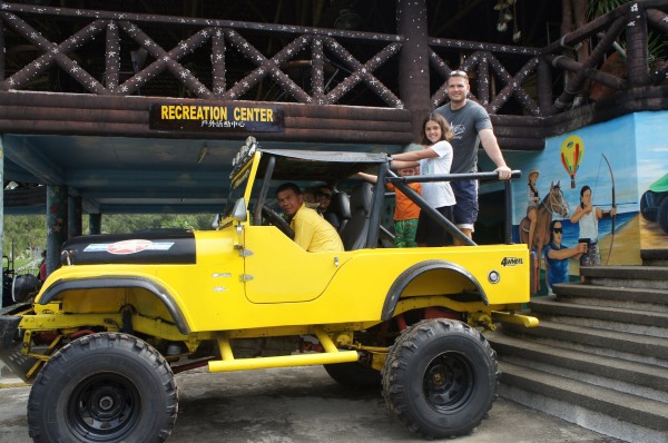 We got in this jeep and went on some sand dunes as a family