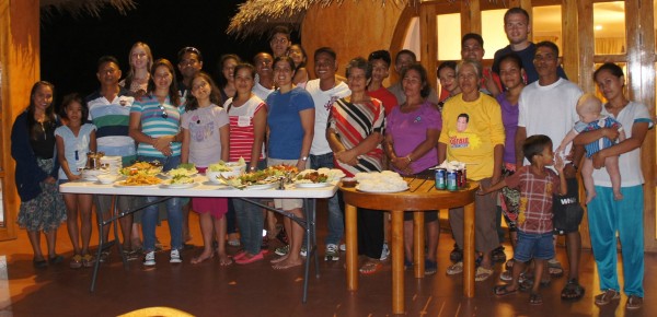 All of our cousins and 2 sister missionaries from The Church of Jesus Christ of Latter-day Saints who came over to have a catered dinner with us at Coco Grove.