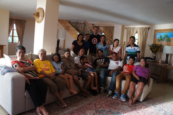 We arranged to have our family to Coco Grove to have dinner with us. This is the first group of people to arrive to the resort.