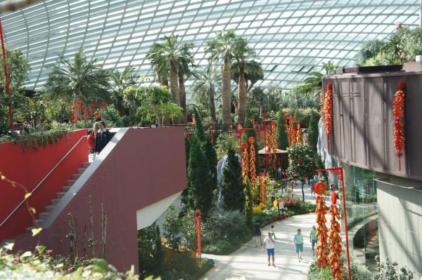 The Flower Garden was decorated for the upcoming Chinese New Year