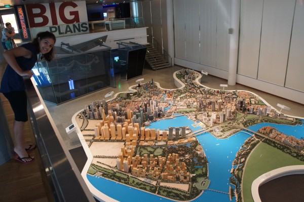Our tour guide took us to this model of SIngapore. It shows what developments they plan on making in the next 5,10, & 50 years!