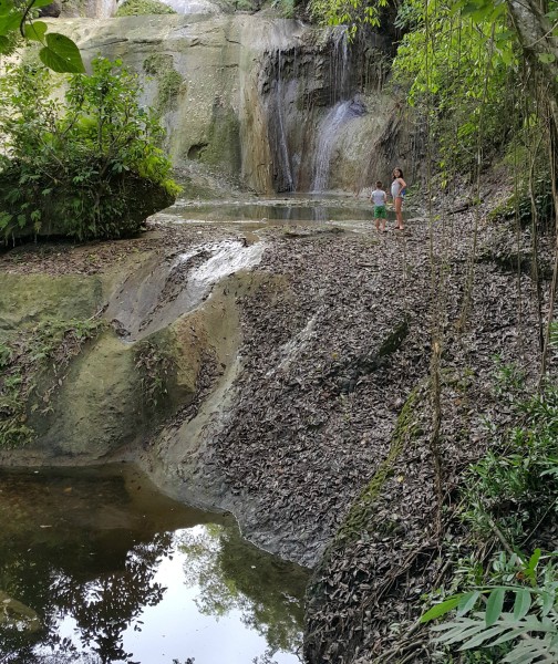 We explored more of Siquijor and found another waterfall after walking through the "jungle"