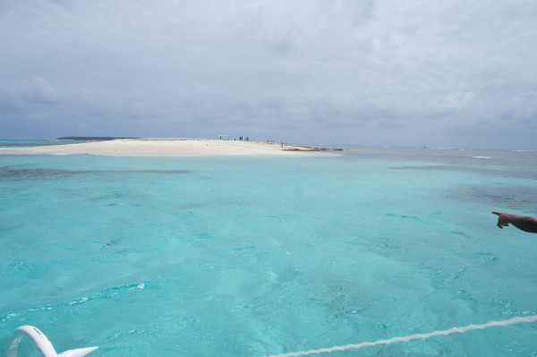 First island to visit was "Naked Island". Nothing there, just sand.