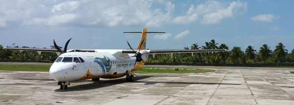 We flew from Manila to Cebu. Then took this plane from Cebu to Siargao