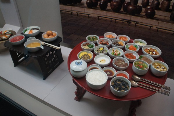 In Korea there are so many side dishes during meal time.