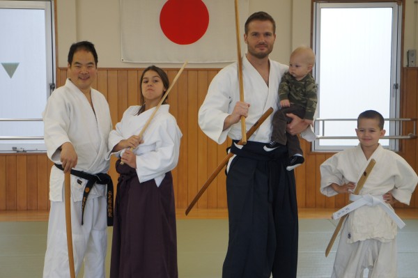We got to have a private Aikido class for about an hour.