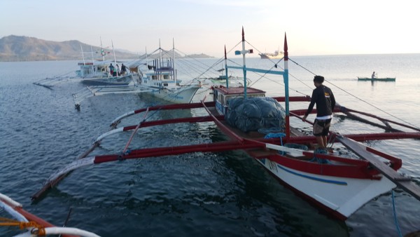 While traveling to return to Manila,  to remind us that we are in the Philippines, we had to walk through two boats in order to get to the dock where our van was waiting for us. Luckily no one fell in the water.