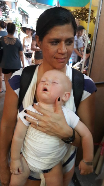 By the time we were leaving the Chatuchak, Blake was exhausted.