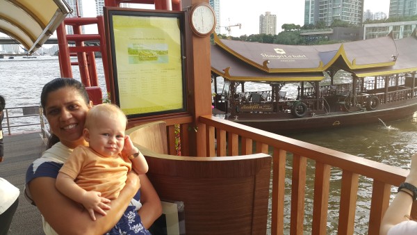 Matt and I had a quick date with Blake riding the free ferry that Shangri-La provides to Asiatique that is just up the river.